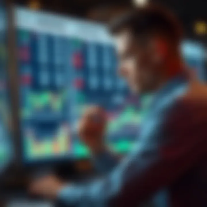 Stock Performance Analysis Person analyzing stock performance data