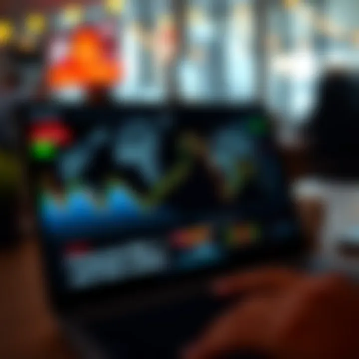 Financial News Website Interface Website interface showcasing financial news