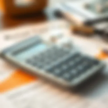 A calculator and financial documents symbolizing retirement planning