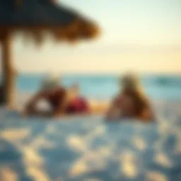 A serene beach scene representing retirement relaxation