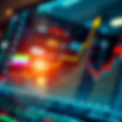 Market trend analysis showing upward movement