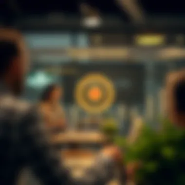 Graph illustrating the target clientele of each profession