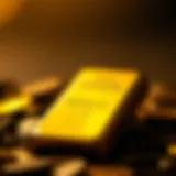 The Allure of Gold: A Reflection of Value A close-up of a gold bar reflecting light