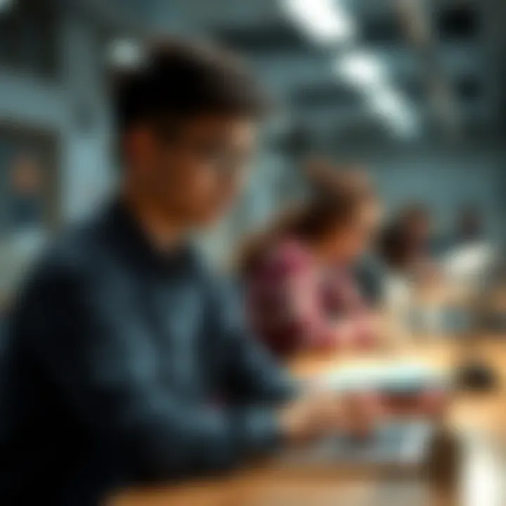 An illustration depicting essential features of student bank accounts