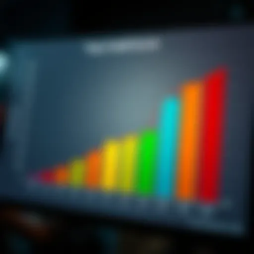 Graph illustrating credit score distribution