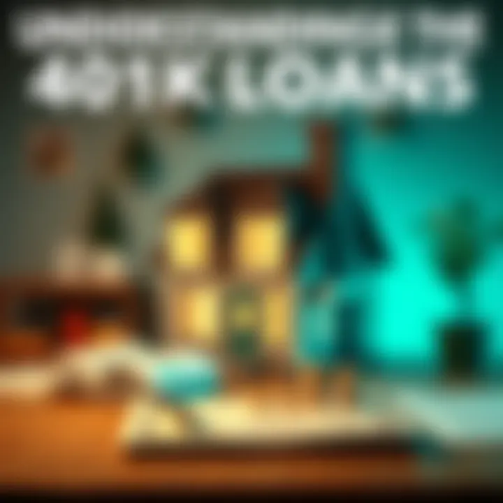 Visual representation of 401k loan mechanics