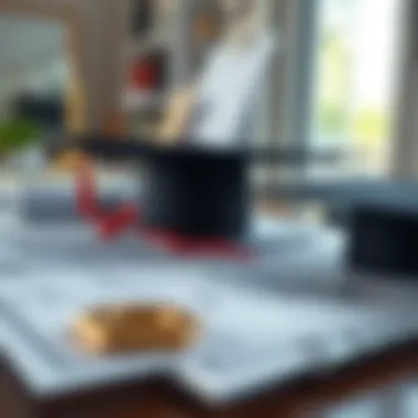 A close-up of educational certifications and skill development materials