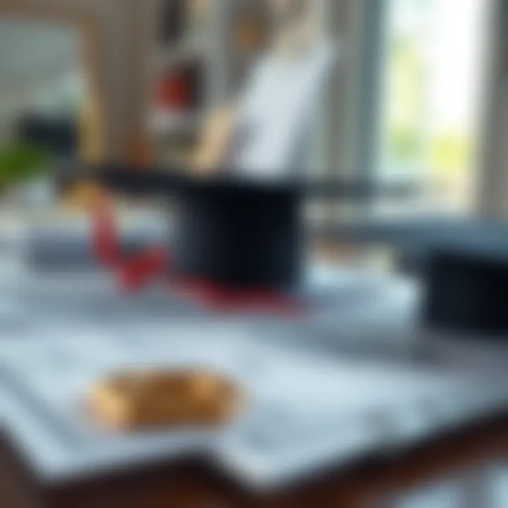 A close-up of educational certifications and skill development materials