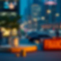 Conceptual illustration of personal finance management