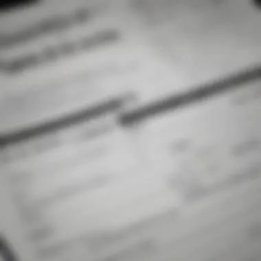 A close-up of a loan application form filled out