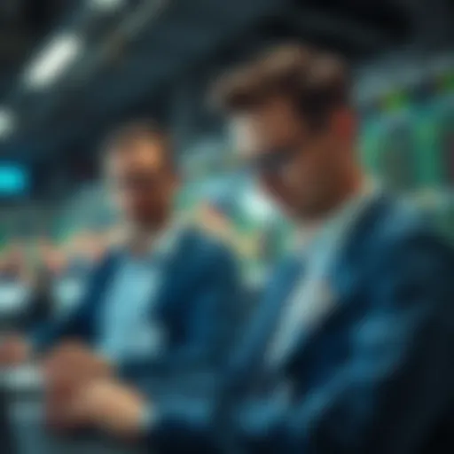 Traders analyzing market trends
