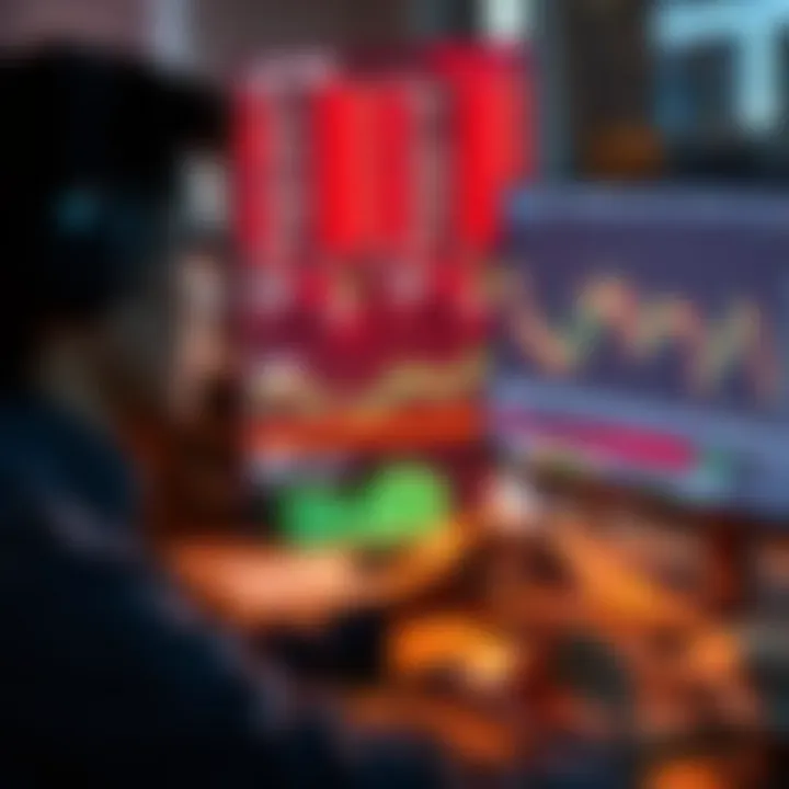 Data Analysis on Simulator User analyzing data on a day trading simulator