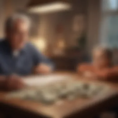 Diverse financial products displayed on a table