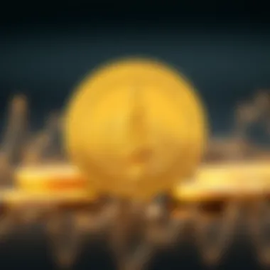 An elegant gold coin showcasing its luster and details