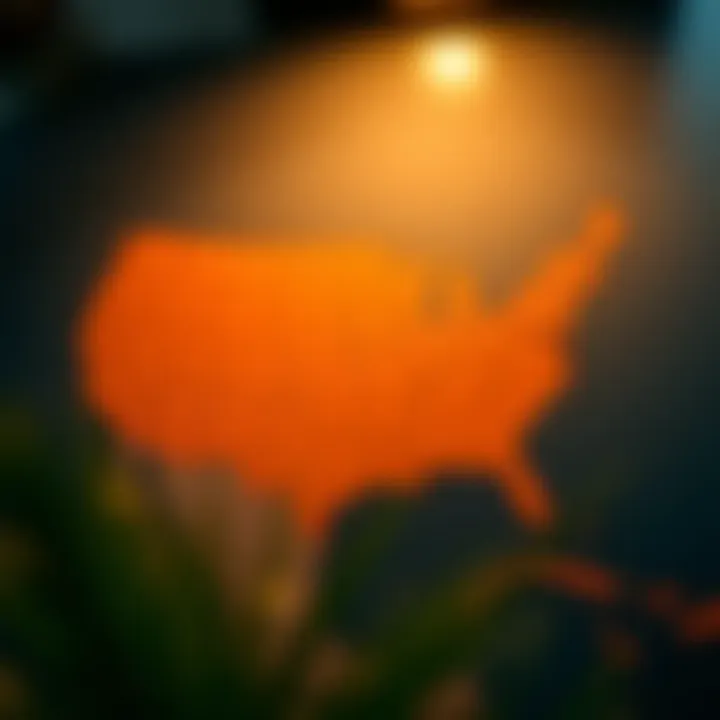 Geographical Salary Variations Map highlighting geographical salary variations