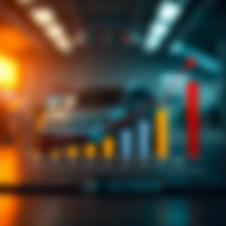 Graph showing interest rates of various banks for auto loans