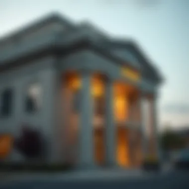 Choosing the Right Bank for Joint Accounts A serene bank building representing trust and security