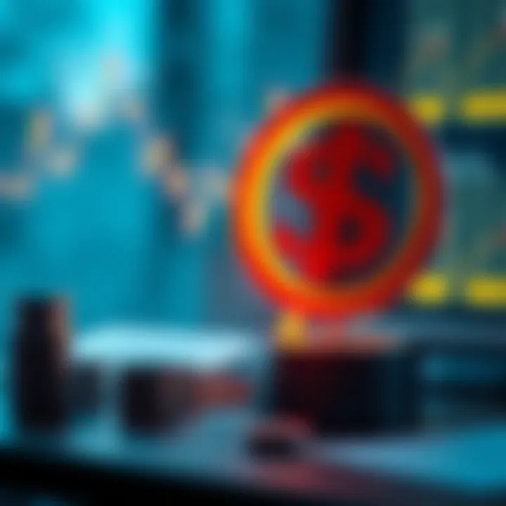 Visual metaphor for risk management in finance