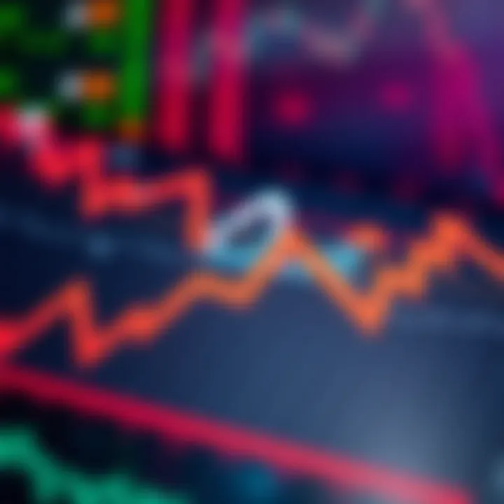 Market Trends Visualization Conceptual image of market trends depicted by arrows