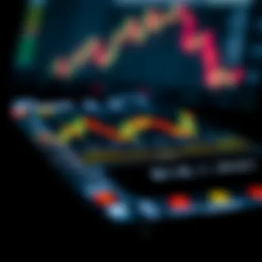 Stock Market Trading App Close-up of a stock market trading app on a smartphone