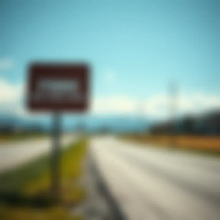 A metaphorical road sign indicating the path of selling without an agent