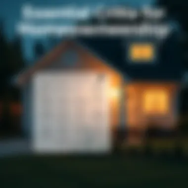 Infographic summarizing essential homeownership criteria