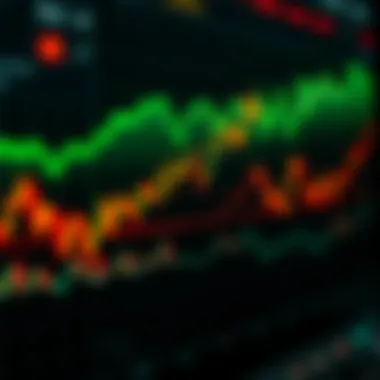 Stock Market Trends Visualization Graph showing stock market trends and analysis