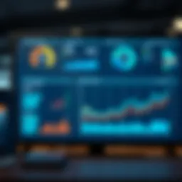 A dashboard showcasing business tracking metrics