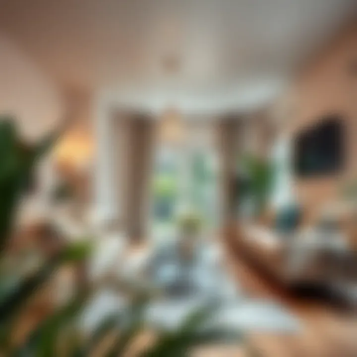 A cozy living room showcasing a well-maintained property