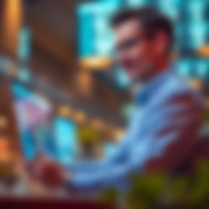 Analyzing Market Trends for Growth Entrepreneur analyzing market trends for growth