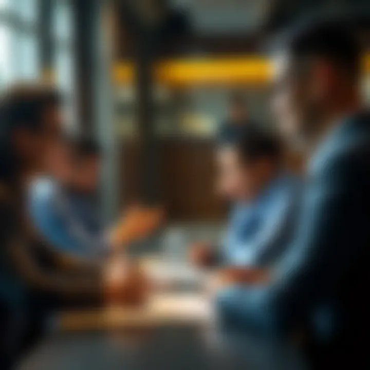 Investors' Strategic Discussion Investors engaging in a strategic discussion