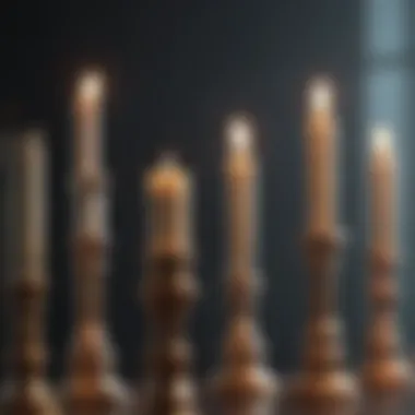 A visual representation of various candlestick patterns