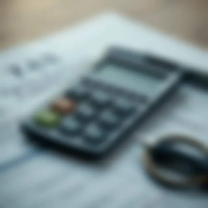 A calculator and tax documents symbolizing tax considerations in real estate investing