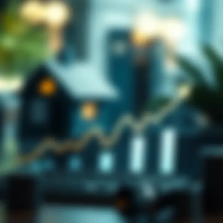 A financial graph depicting investment returns