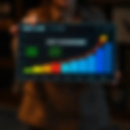 A visual representation of credit score improvement