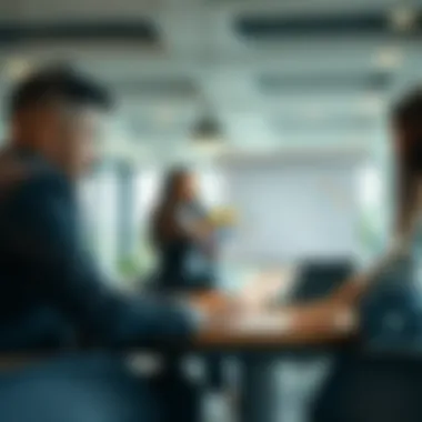 Business professionals engaging in strategic planning