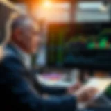 Market Analysis by a Renowned Investor Portrait of a renowned money manager during a market analysis.