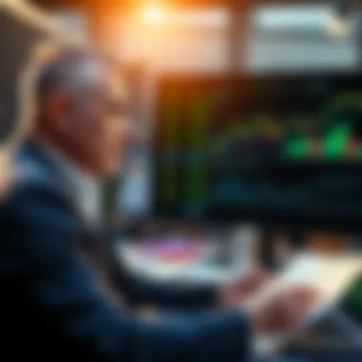 Market Analysis by a Renowned Investor Portrait of a renowned money manager during a market analysis.