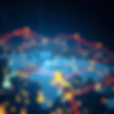 Global trade routes illustrating interconnected economies