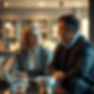 Expert Guidance on Financial Strategies An advisor explaining financial strategies to a couple