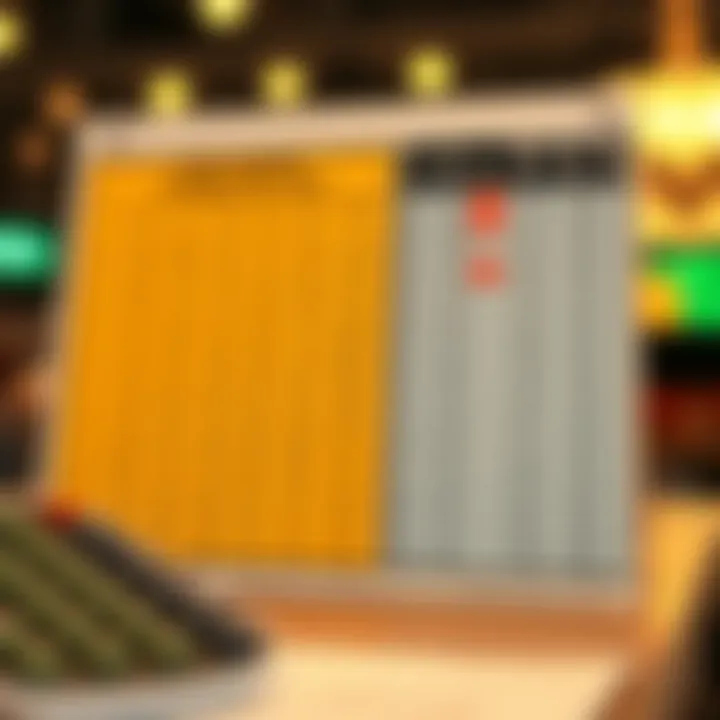 Chart comparing winning probabilities and betting odds