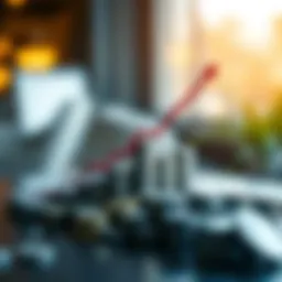 Visual representation of compound interest growth over time