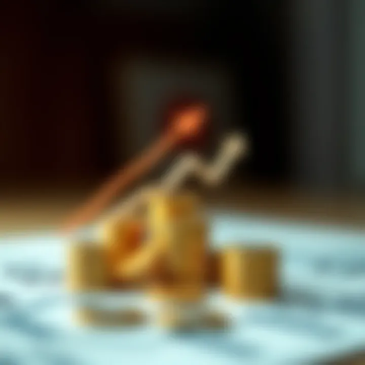 Conceptual image showing investment strategy optimization