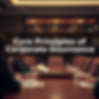 Visual representation of corporate governance principles