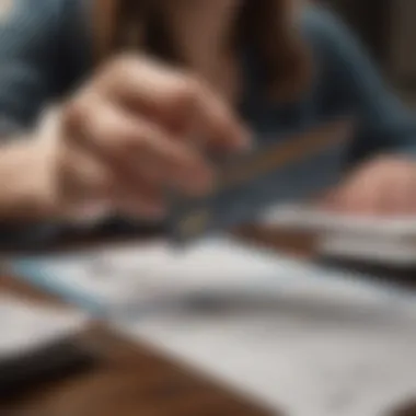 A person reviewing their financial strategy documents.