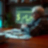 Visual representation of deferred annuities concept