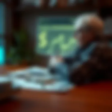 Visual representation of deferred annuities concept