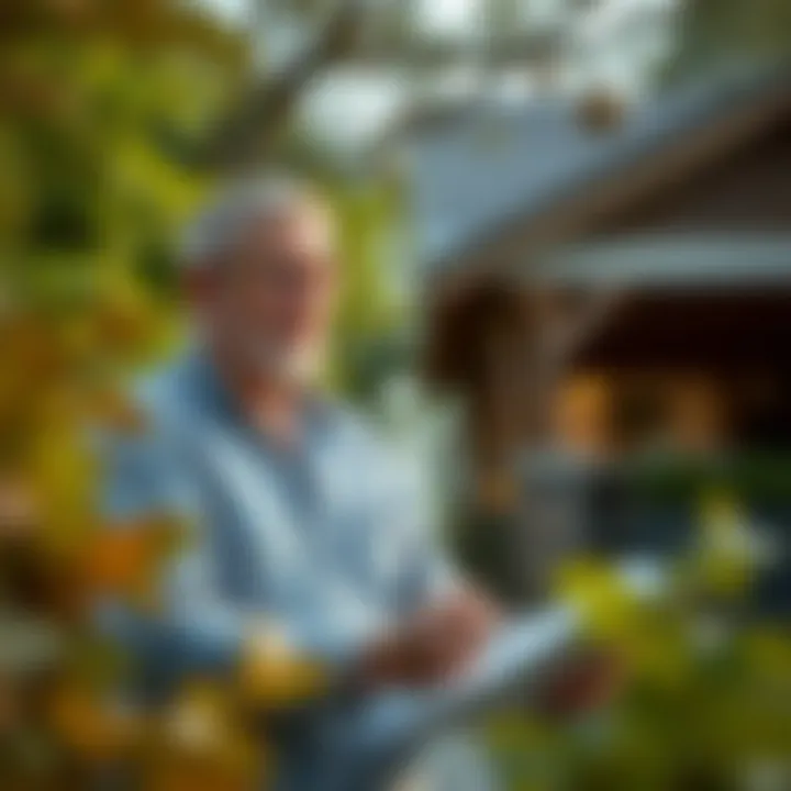 Homeowner Navigating Lien Challenges Visual representation of a homeowner navigating lien challenges