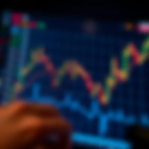 A graphical representation of stock market trends