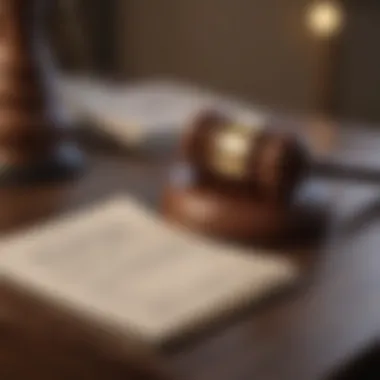 Enforcement of Cease and Desist Orders Gavel representing legal authority in enforcement actions